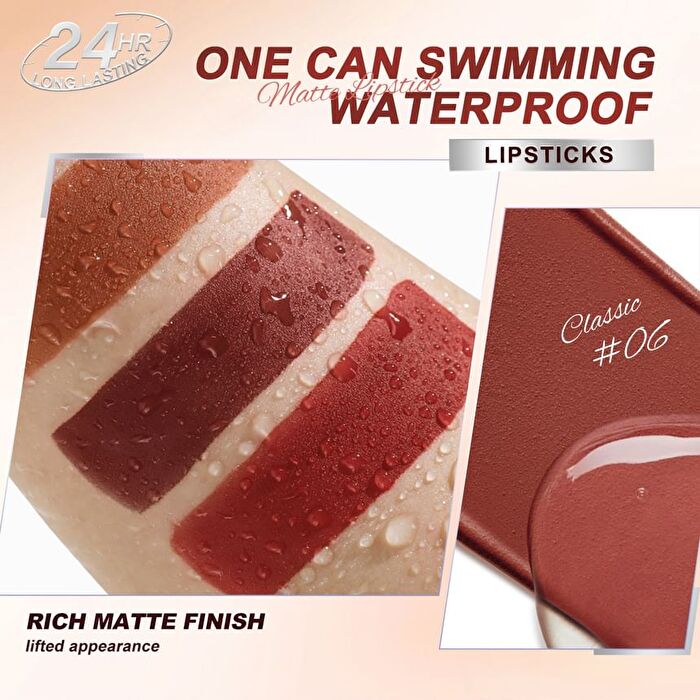 Pro Zone 24H Lasting Matte Lipstick - 8 Colors - 08# Ruby - 3.6g