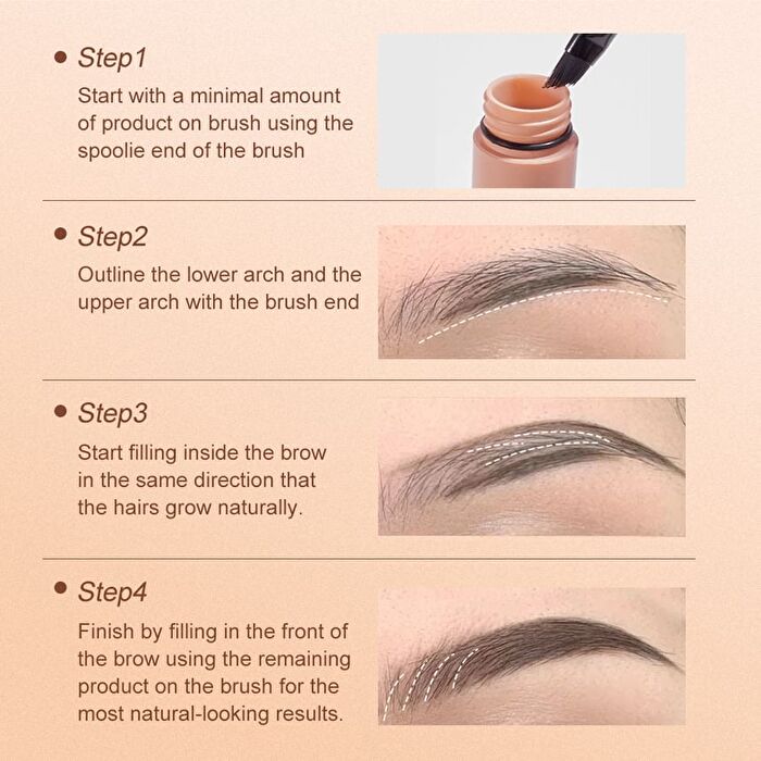 Lasting Waterproof Tinted Eyebrow Cream - 3 Colors - 02# Dark Brown - 1.5g