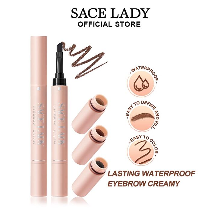 Lasting Waterproof Tinted Eyebrow Cream - 3 Colors - 02# Dark Brown - 1.5g