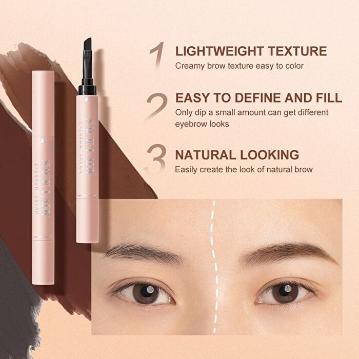 Lasting Waterproof Tinted Eyebrow Cream - 3 Colors - 02# Dark Brown - 1.5g
