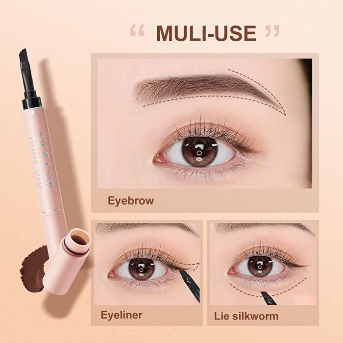 Lasting Waterproof Tinted Eyebrow Cream - 3 Colors - 02# Dark Brown - 1.5g