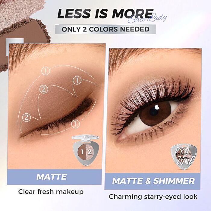 Pro Zone Duo Eyeshadow - 3 Types - 03# Lover - 3g