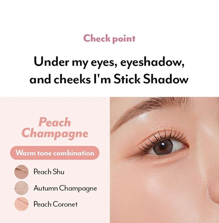 I\'m Meme I\'m Stick Shadow Matte - 3 Colors - #02 Heart Rosy
