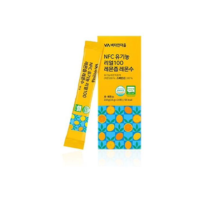 NFC Organic Real 100 Lemon Juice Lemon Water - 15g x 14 sticks