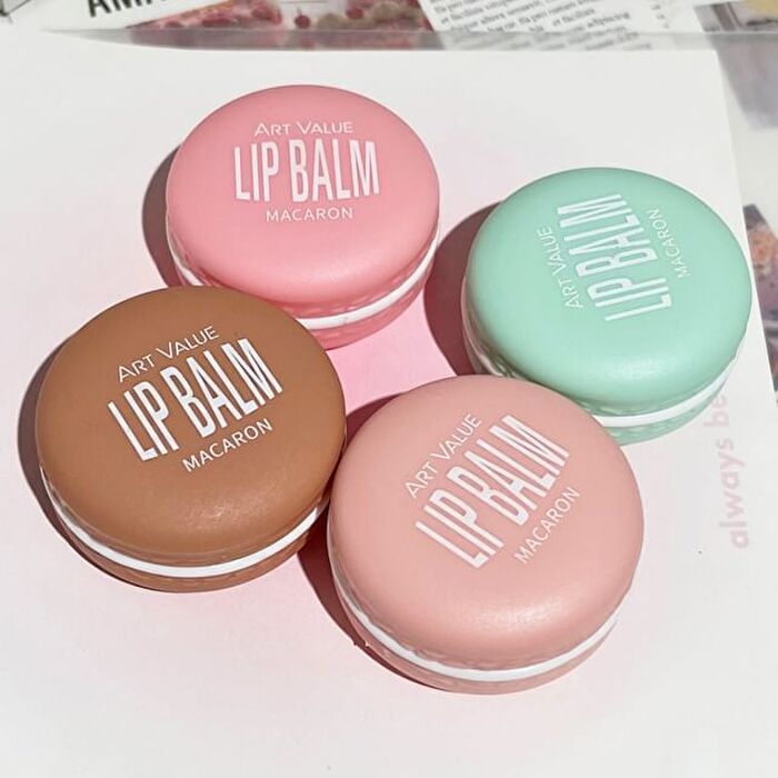 Macaron Moisturizing Lip Balm - 4 Flavors - 04# Papaya - 4.3g