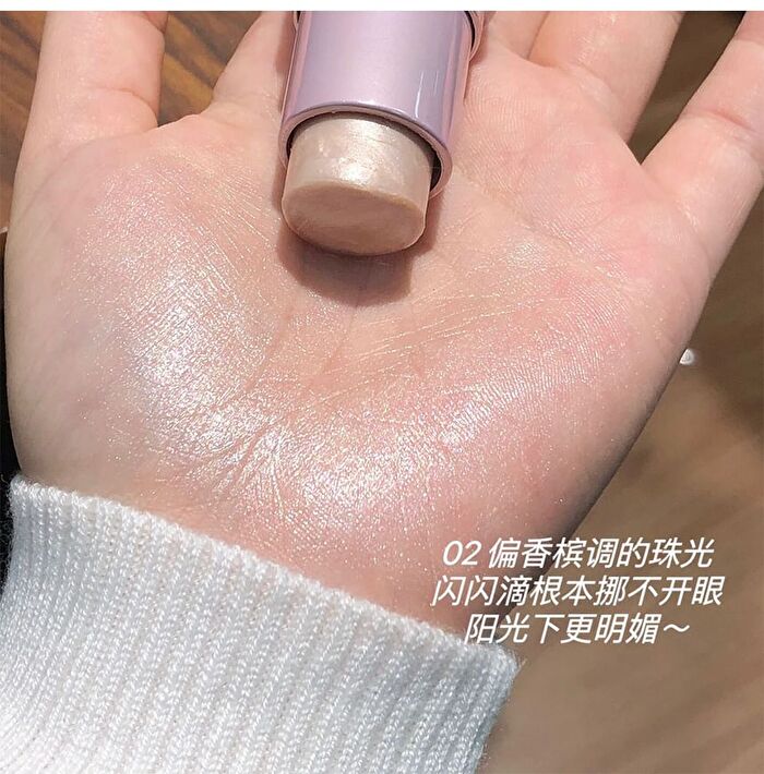 Silver Moon Clear Highlighter Stick - 3 Colors - 02# Vermillion Mole - 5.5g