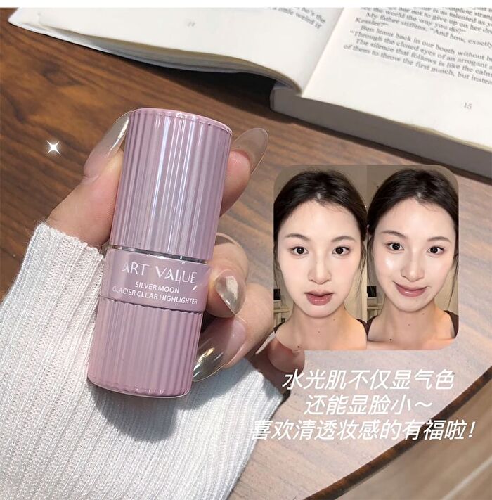 Silver Moon Clear Highlighter Stick - 3 Colors - 02# Vermillion Mole - 5.5g