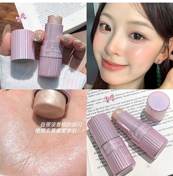 Silver Moon Clear Highlighter Stick - 3 Colors - 02# Vermillion Mole - 5.5g