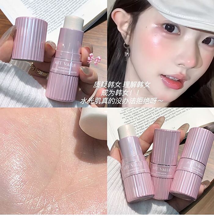 Silver Moon Clear Highlighter Stick - 3 Colors - 02# Vermillion Mole - 5.5g