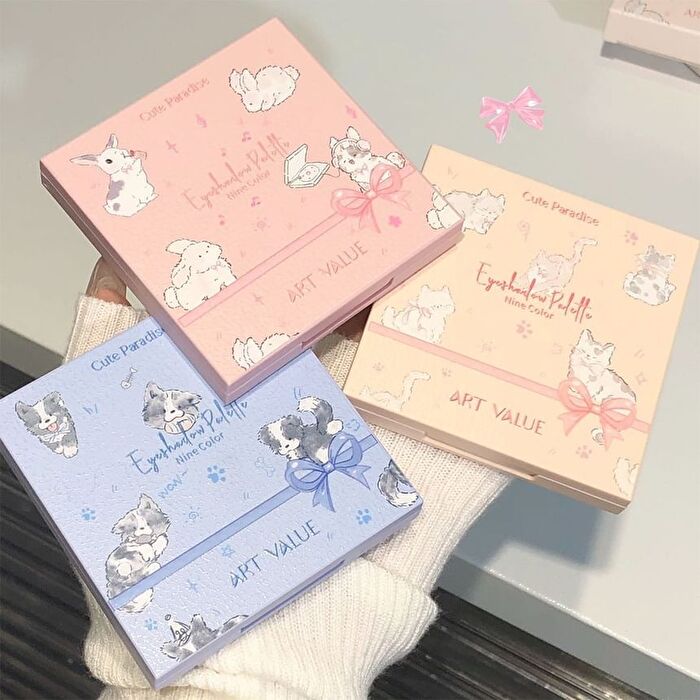 Cute Paradise 9-Color Eyeshadow Palette - 3 Types - 01# Gummy Rabbit (1.5g x 9)