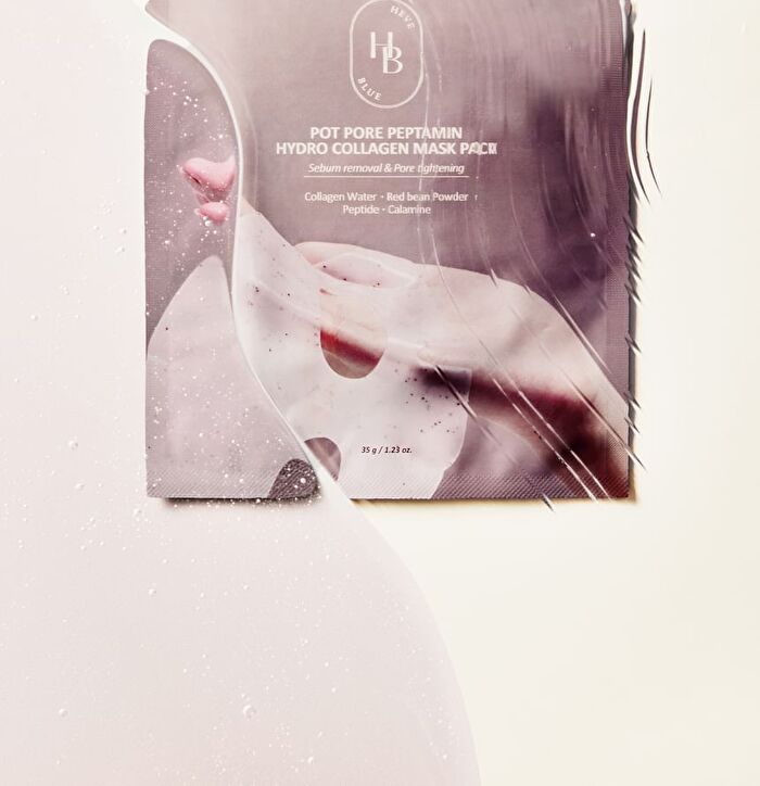 Heveblue Pot Pore Peptamin Hydro Collagen Mask Pack Set 4 sheets - 35g x 4 sheets