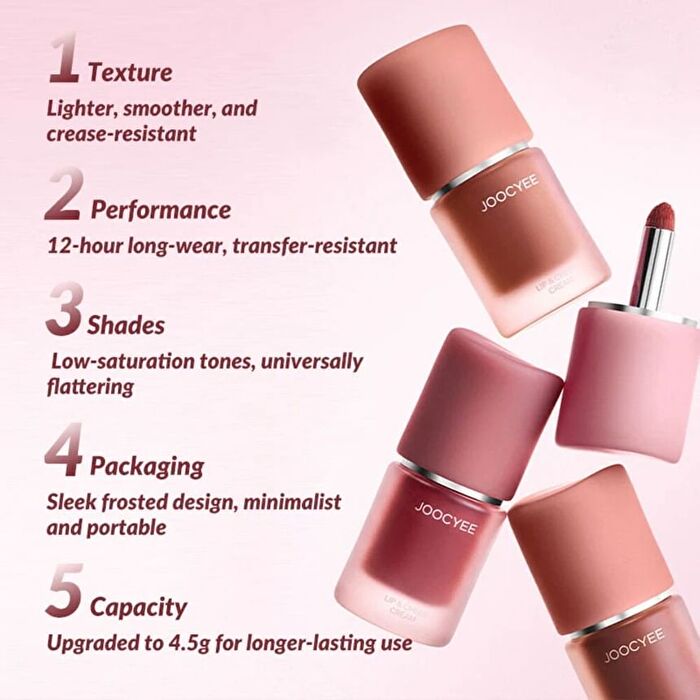 Joocyee New Multi-Purpose Lip & Cheek Cream (C06-C08) - #C07 Nude Pink - 4.5g