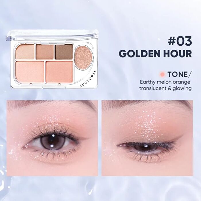 Dew-Shine 6 Color Palette (Warm Tone) - 2 Type - #03 Golden Hour - 8g