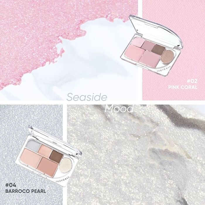 Dew-Shine 6 Color Palette (Cool Tone) - 2 Type - #04 Barroco Pearl - 8g