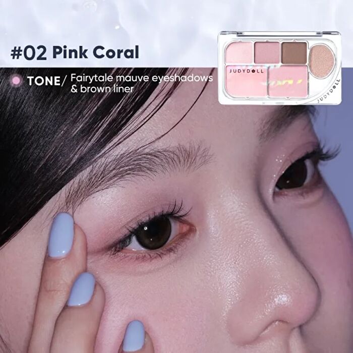 Dew-Shine 6 Color Palette (Cool Tone) - 2 Type - #04 Barroco Pearl - 8g