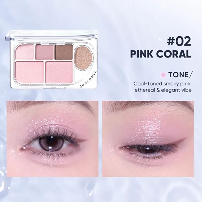 Dew-Shine 6 Color Palette (Cool Tone) - 2 Type - #04 Barroco Pearl - 8g