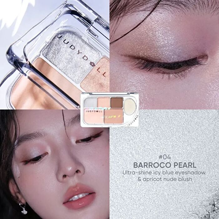 Dew-Shine 6 Color Palette (Cool Tone) - 2 Type - #04 Barroco Pearl - 8g
