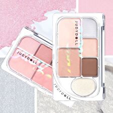 Judydoll Dew-Shine 6 Color Palette (Cool Tone) - 2 Type - #04 Barroco Pearl - 8g
