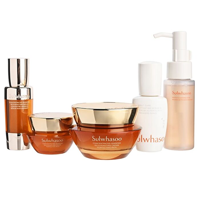 Concentrated Ginseng Rejuvenating Cream Perfecting Rich Set - 5 pcs
