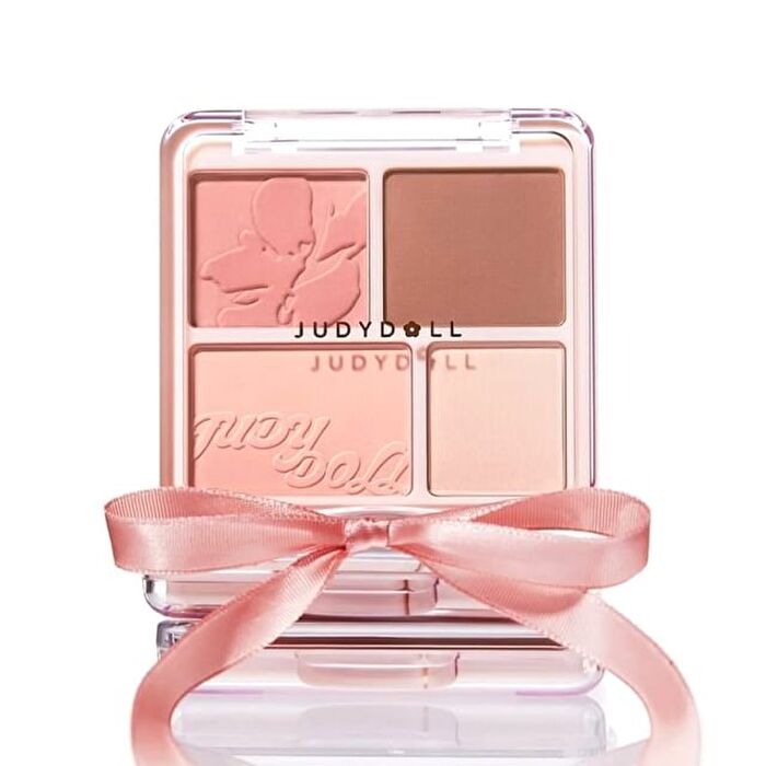 4 Color Blush & Highlight Palette (5-6) - #05 Fit Pink