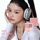 4 Color Blush & Highlight Palette (5-6) - #06 Fit Beige