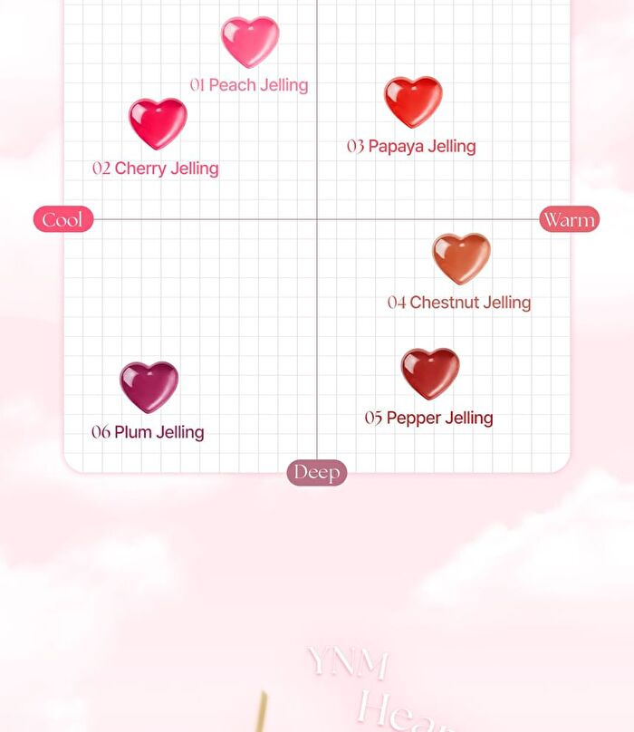 Ynm Heart Jelling Tint - 6 Colors - #04 Chestnut Jelling