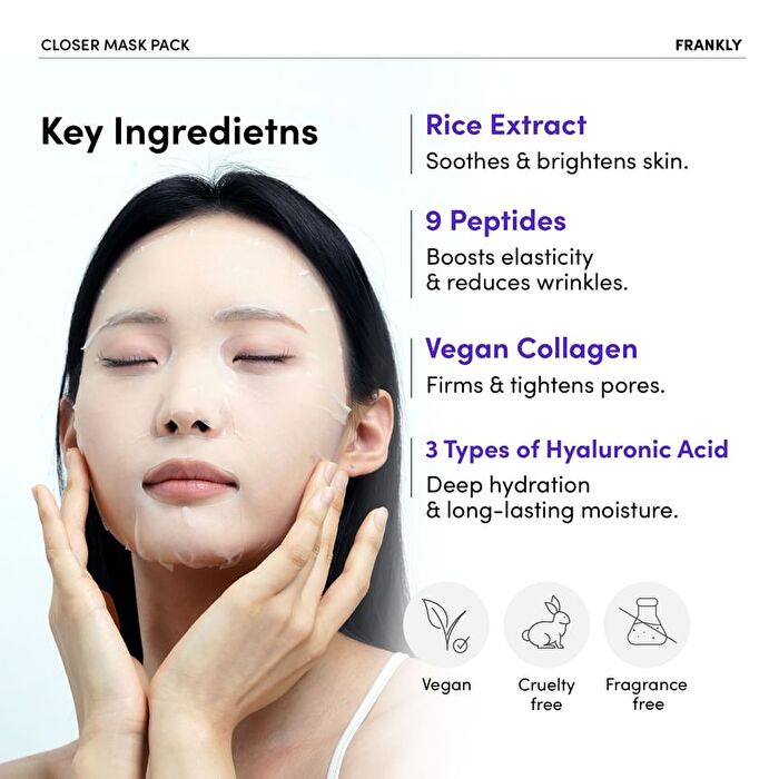 Frankly Closer Pore Minimizing Mask Pack Set - 22ml x 10 sheets