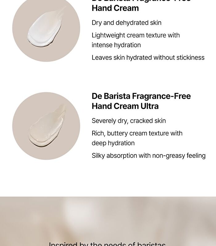 Md\'s Pick De Barista Fragrance Free Hand Cream Ultra - 50g