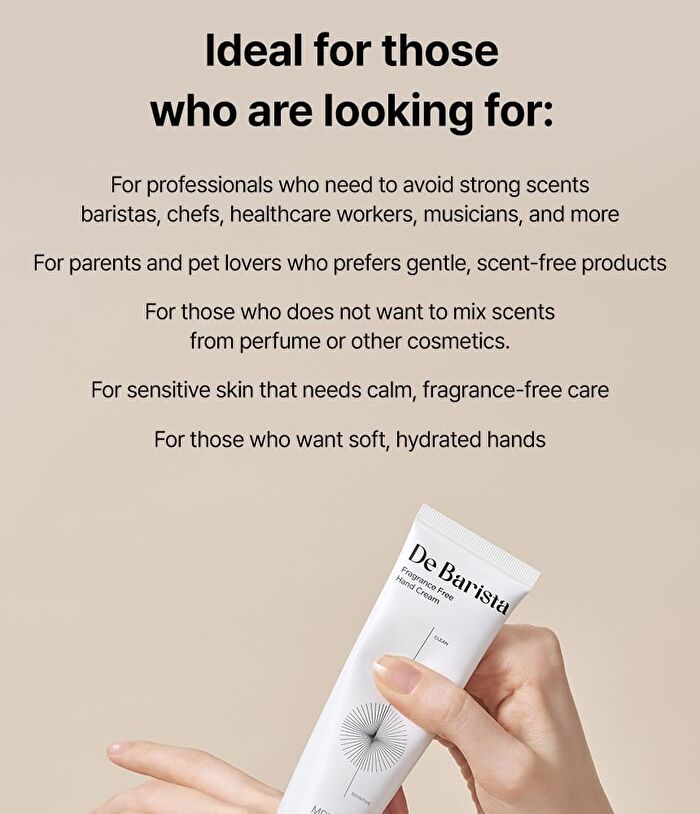 Md\'s Pick De Barista Fragrance Free Hand Cream - 50g