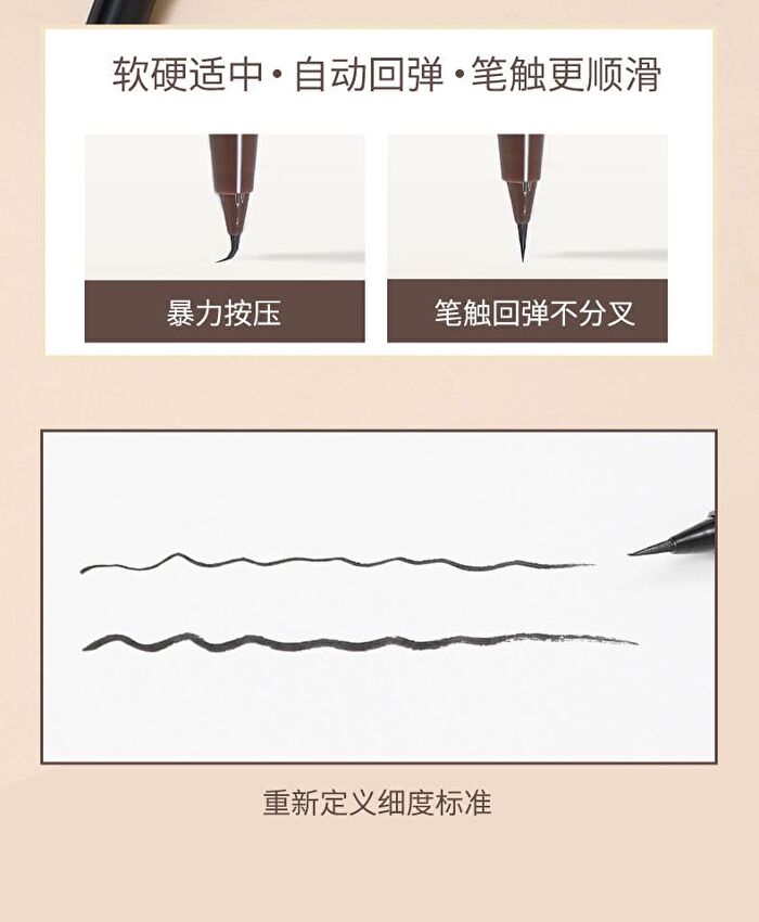 Ultra-Fine Liquid Eyeliner - 2 Colors - 101# Black - 800mg