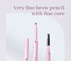Dual-Ended Slim Eyebrow Pen - 3 Colors - 101# Ash Brown - 800mg