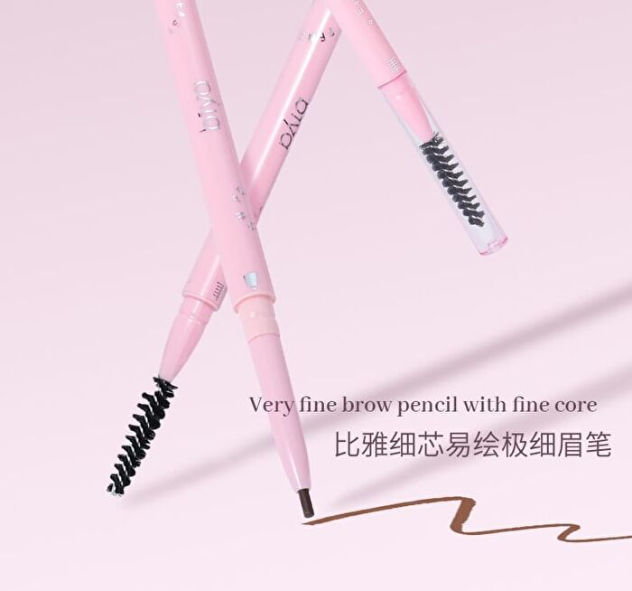 Dual-Ended Slim Eyebrow Pen - 3 Colors - 101# Ash Brown - 800mg