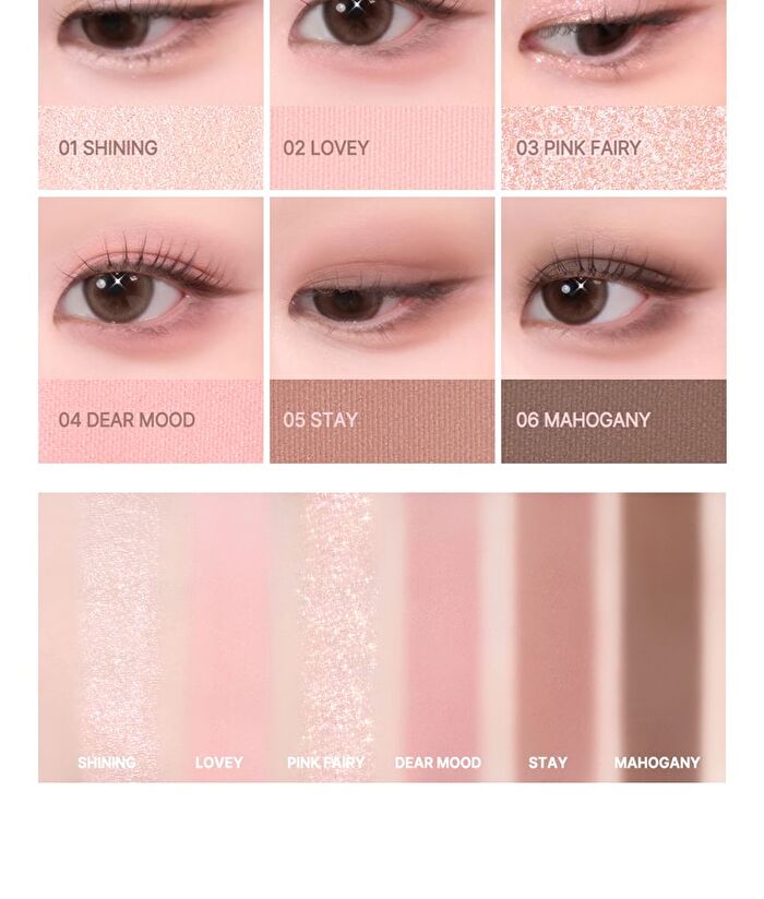 Better Me Eye Palette - 14 Types - #13 Sand Pink