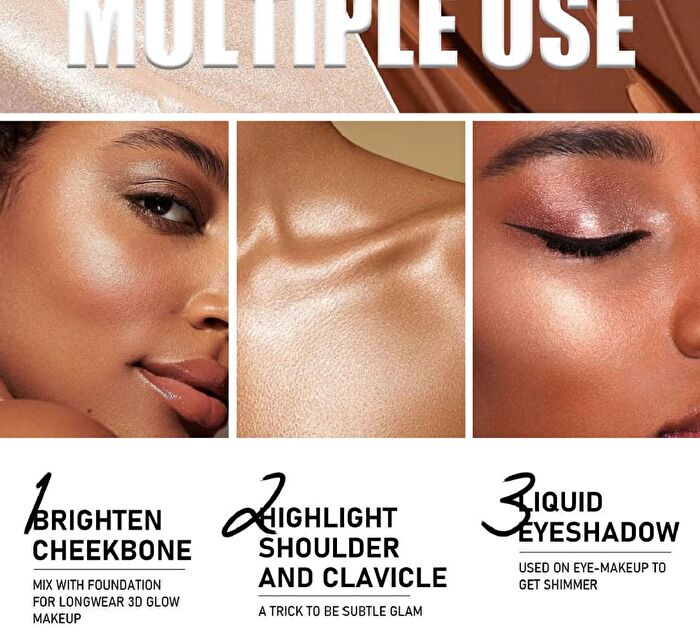 Rose Glow Liquid Contour / Highlighter - 5 Colors - 06# Brown Sugar - 7.6ml
