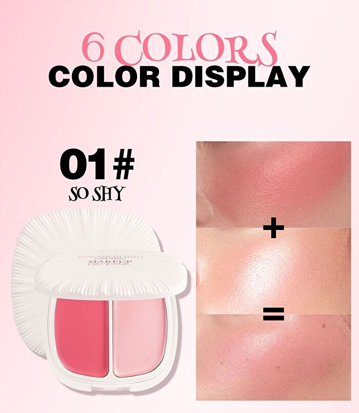Dream Highlighter Blush Palette- 6 Colors - 06# Second Chance - 5.8g