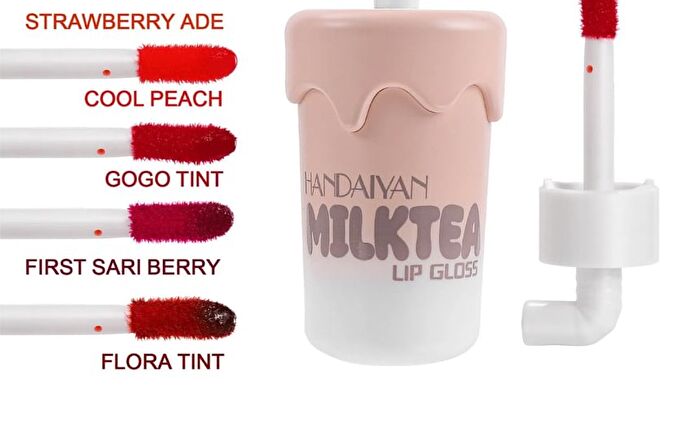 Milk Tea Matte Liquid Lipstick - 6 Colors - 03# Cool Peach - 5.8ml