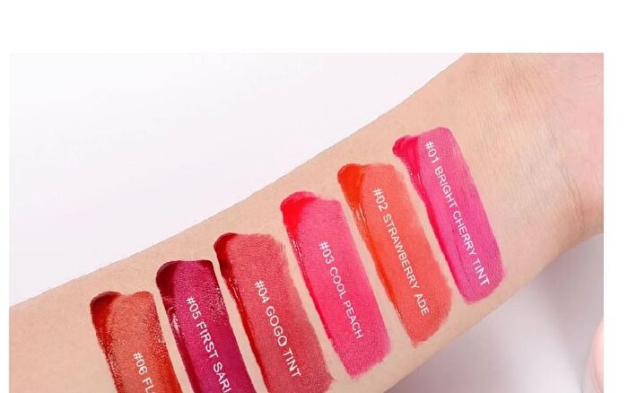 Milk Tea Matte Liquid Lipstick - 6 Colors - 03# Cool Peach - 5.8ml
