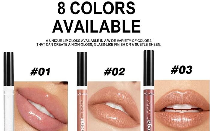 Pearlescent Watery Lip Gloss - 5 Colors - 08# Berry Purple - 6ml