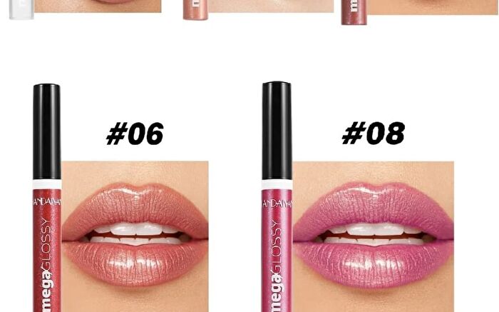 Pearlescent Watery Lip Gloss - 5 Colors - 08# Berry Purple - 6ml