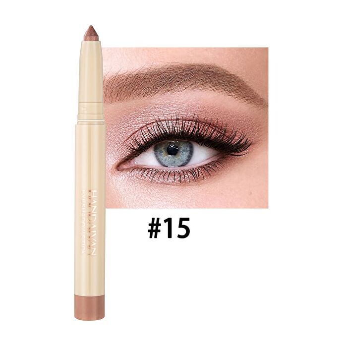 Dual-Ended Pearlescent Eyeshadow Stick - 10 Colors - 07# Dark Red - 0.85g