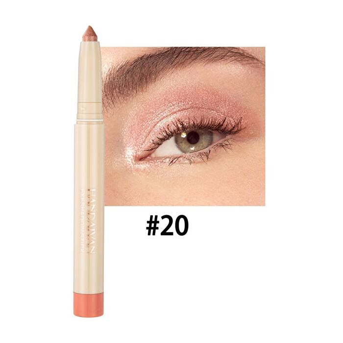Dual-Ended Pearlescent Eyeshadow Stick - 10 Colors - 07# Dark Red - 0.85g