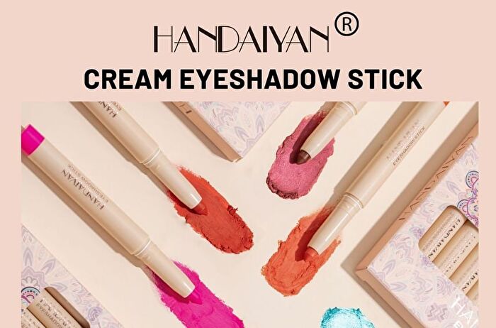 Dual-Ended Pearlescent Eyeshadow Stick - 10 Colors - 07# Dark Red - 0.85g