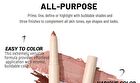 Dual-Ended Pearlescent Eyeshadow Stick - 10 Colors - 07# Dark Red - 0.85g