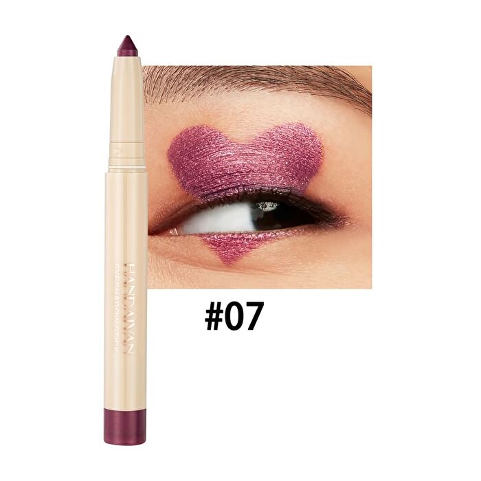 Dual-Ended Pearlescent Eyeshadow Stick - 10 Colors - 07# Dark Red - 0.85g