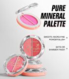 Two-Tone Mineral Blush Palette - 5 Types - 02# Cherry Blossom & Coral - 6g