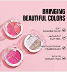 Two-Tone Mineral Blush Palette - 5 Types - 02# Cherry Blossom & Coral - 6g