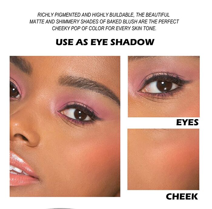 Two-Tone Mineral Blush Palette - 5 Types - 02# Cherry Blossom & Coral - 6g