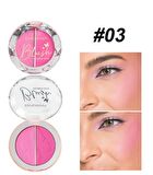 Two-Tone Mineral Blush Palette - 5 Types - 02# Cherry Blossom & Coral - 6g