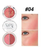 Two-Tone Mineral Blush Palette - 5 Types - 02# Cherry Blossom & Coral - 6g
