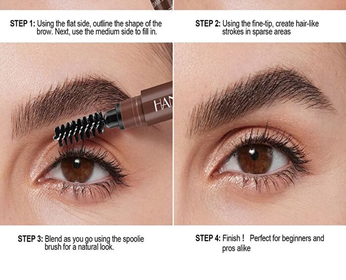 Ultra Slim Waterproof Eyebrow Pen - 3 Colors - 05# Dark Brown - 0.14g